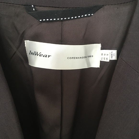 In Wear Chocolate Blazer - Picture 4 of 6